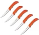 5 PACK Outdoor Edge Wild Game Kitchen Boning Knife 5" 420J2 Steel Full Blade TPR
