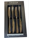 NEW Oneida Stainless Steel Moda Steak Knives Set Of 4 Flatware in box lot 18/10