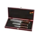 Wakoli Damascus Kitchen Knife Set, 3 Pieces Professional Chef Knife Set made ...