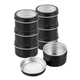 Restaurantware Rw Base 4 Ounce Tin Storage Boxes 10 Round Tin Boxes Lids -