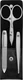 ZWILLING Beauty TWINOX 4-pc Manicure Nail Set with Black Leather Case, Pedicure