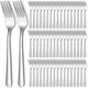 Minatee 200 Pcs Dinner Forks Bulk Set 8 Inches Stainless Steel Metal Forks Si...