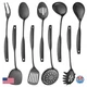 Lazycorner Kitchen Utensil Set 9-Piece Stainless Steel 304 Polished Mirror Finis