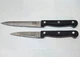 Set of 2- Chicago Cutlery, Utility & Paring Knife, Model 5J16D, Full Tang, Tripl