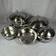 Belgique Stainless Steel Tools of the Trade assorted 8 piece stock pots pans