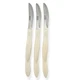 Vintage CUTCO 1759 KC Serrated Steak Knife Pearl White Ivory Handle Lot 3