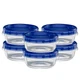 Elegant Disposables 8oz Twist Top Deli Food Storage Containers Blue Reusable 20p