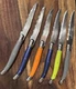 Jean Dubost Laguiole Steak Knives set of 6 Multi-color