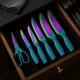 *Cuisinart 12-piece Cutlery Set with Shears - Turquoise Color