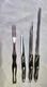 4 Pc. CUTCO: 1724 DD LONG SLICER; 1729 DD PETITE CARVNG; 1721 DD TRIMMER & 1726!