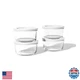 DURA LIVING 8-Piece Glass Food Storage Containers Set (4 Containers + 4 BPA-Free