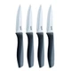 Glad Paring Knife Set, Pack of 4 Sharp Stainless Steel Blades with Non-Slip