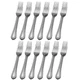 Mikasa Regent Bead 18/10 Stainless Steel Dinner Fork (Set of 8.2500, Silver 