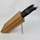 Cutco 5 Knife Set Dark Brown w/ Honey Oak Block 1720 1721 1728 1729 2120