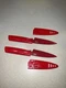 Kuhn Rikon Set of 2 Paring Knives, Red