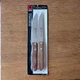 Steak Knife  2 stainless steel blade wood handle Royal Norfolk NEW