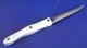 Cutco Trimmer Knife #1721 KC Pearl White Handle Olean, NY Made In the USA