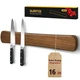 Swaitee Magnetic Knife Holder for Wall, 16 Inch Wood Knife Strip with Strong ...