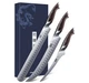 HOSHANHO Carving Knife Set 3PCS, Japanese High Carbon Steel Brisket Slicing Knif