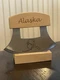 Alaskan Ulu Knife & Display Stand Stainless Steel Blade Slice Cut Chop Fillet