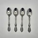 Oneida Michelangelo Fine Flatware Teaspoons Set of 4 18/10 Stainless Steel Cube