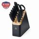Beautiful 12 Pc Stainless Steel Knife Block Set Black Sesame Drew Barrymore