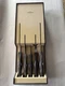 Vintage Cutco Knife Set of 5 (1729 1768 1724 1721 1726) Brown Handle Made In USA