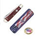 Queen pocket knife Trapper Red Bone Handle 1055 Carbon Steel Blades USA