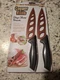2 Pack Tekno 10" Copper Kitchen Knife Stays Sharp Forever Stainless Steel&nbsp;- NEW