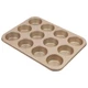 David Burke 12-Cup Muffin Pan, Carbon Steel, PFTE & PFOA Free, Oven Safe,