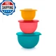 Tupperware Impressions Classic 3 Bowl Food Storage Set in Multi Colors, Dishwash