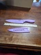 CUISINART 8 Inch Chef's Knife Stainless Steel Purple Cook +Blade Guard Advantage