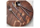TOWLE Living Forged Shea 16-Pc. Flatware Set, Service for 4 Shea Black NEW