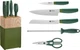 Henckels Zwilling Now S 6pc Block Set Green Bread Chef Paring Friodur 53070-110