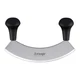 triangle Mincing Knife - 9&rdquo; Tempered Stainless Steel Curved Blade - Mezzal