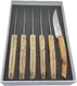 Arbalete Genes David, Stainless Steel, Steak Knife Set, Full Juniper Wood Handle