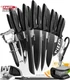 Home Hero Kitchen Knife Set - High Carbon Stainless Steel Blades & Built-In Shar