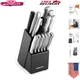Versatile 15-Piece Kitchen Knife Set with High-Carbon Blades & Easy Grip Handles