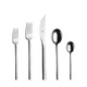MEPRA 20 Piece Metallic Flatware Set Stainless Steel Dishwasher Safe Formal