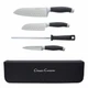 Classic Cuisine 82-25050 Professional Chef Stainless Steel Knife Set 5 Piece New