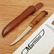 Marttiini Superflex Fillet Kitchen Knife 4" Stainless Steel Blade Wood Handle