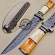 Custom Handmade Damascus Steel Hunting Damascus Skinner Knife 1055