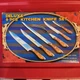 Vintage 1970&rsquo;s Deluxe 6 pce Kitchen Knife Set Japan Stainless Steel Full Tang