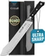 Cutluxe Butcher Knife &ndash; 10&Prime; Bullnose Carving Knife, Forged High Carbon German...