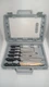 Maxam 8pc Cutlery Set Kitchen Knives Sharpening Steel Cutting Board Storage Case