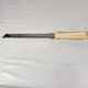Vintage Quikut Quikkle Bread Knife Double Sided Stainless Steel White Handle