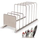 Cuisinel Lid Dish Organizer Rack - Satin Nickel 7-Tier Kitchen Storage