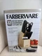 Farberware 22-Piece Never Needs Sharpening Triple Rivet Cutlery Knife Block Set
