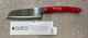 Cutco 2166KP Petite 5&rdquo; Santoku Chef Knife Red Handle USA Engraved Blade