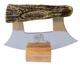 Alaska Ulu Cultured Antler with Etched Alaska Design Stainless Blade